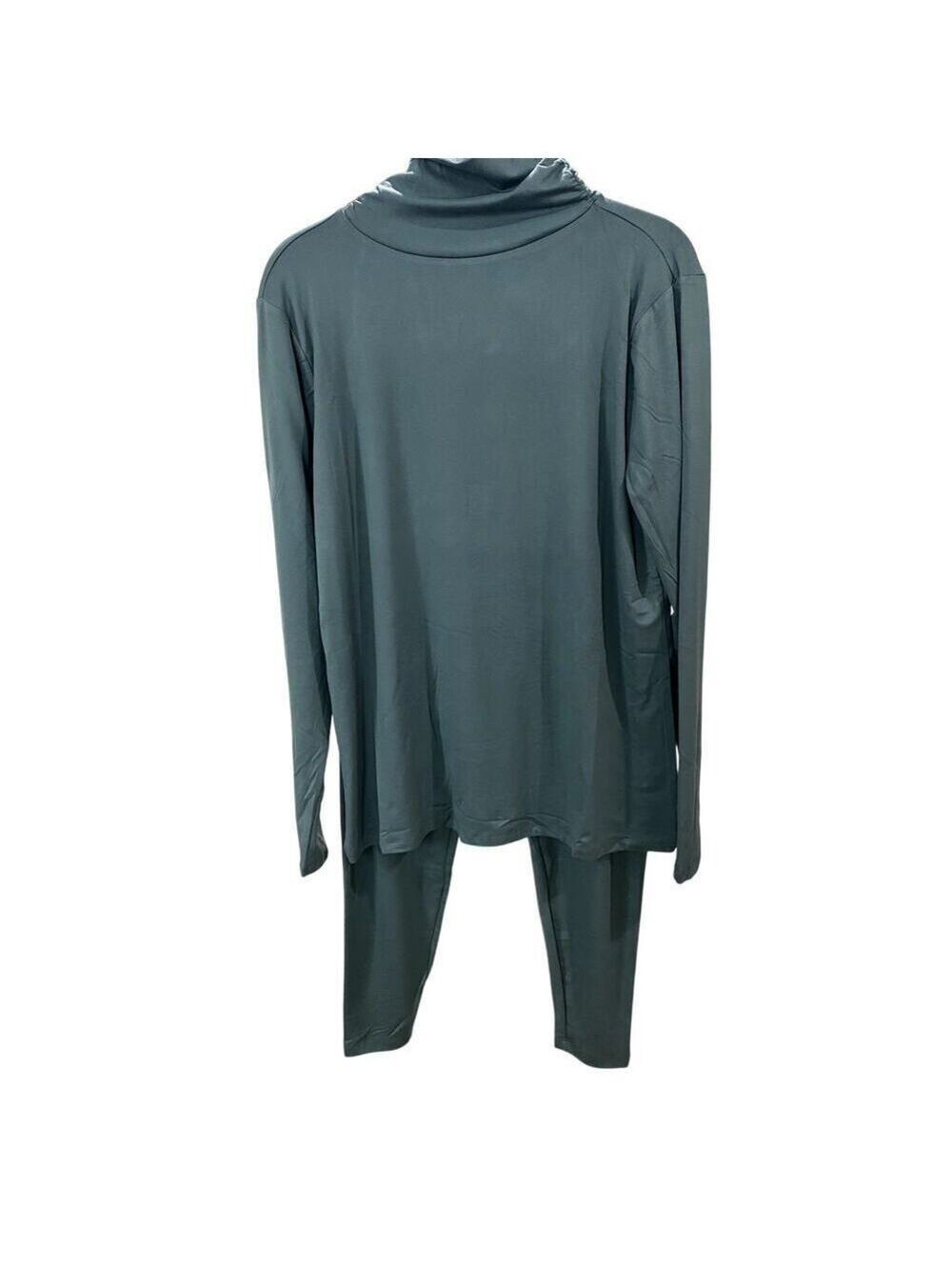 Zenana Jade Mock Neck Top & Leggings Set - Sz. 1X - 3X (Boutique)